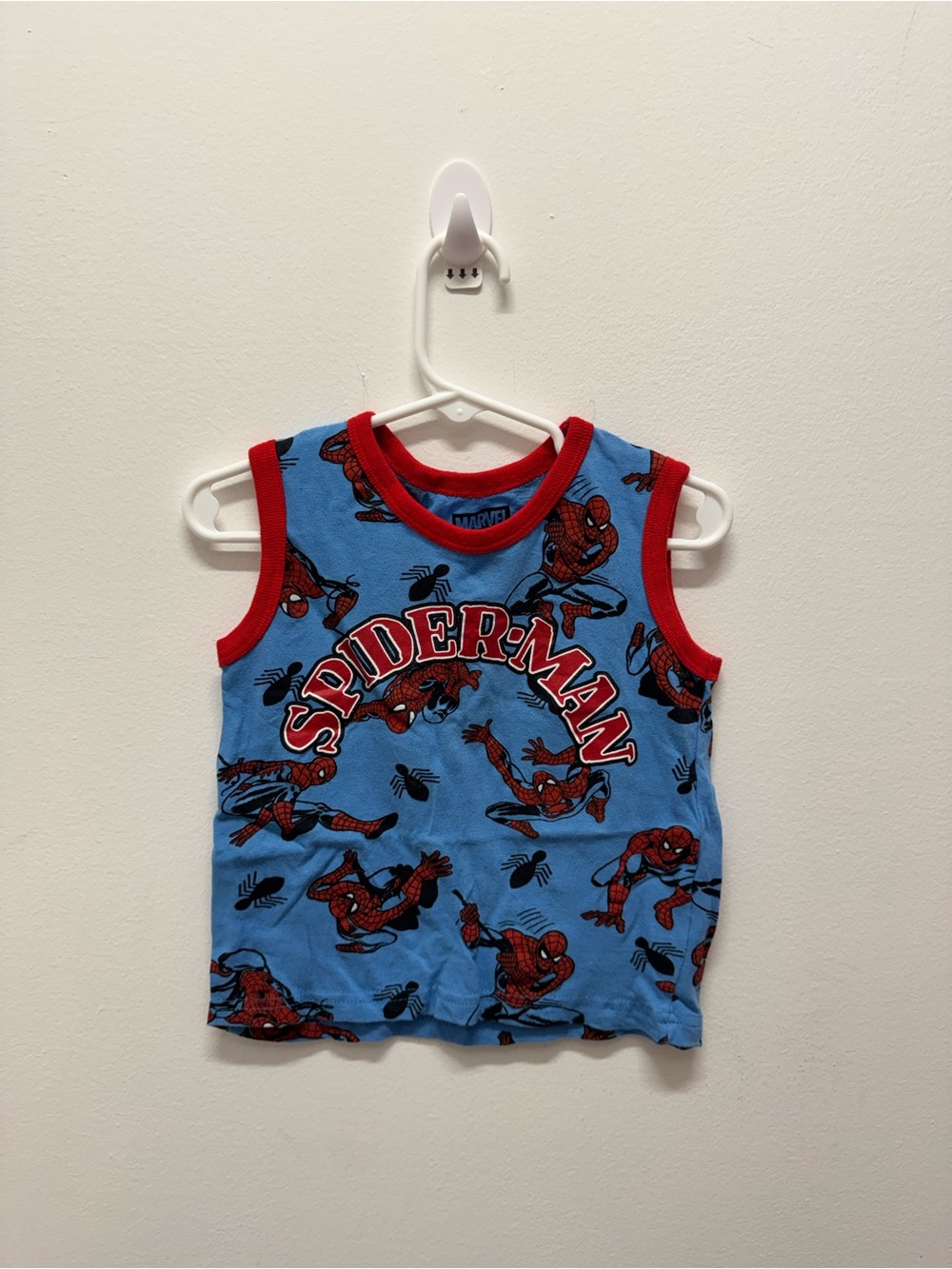 Marvel Spider-Man Blue and Red Sleeveless Tank